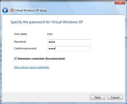 Virtual Windows XP Mode Setup