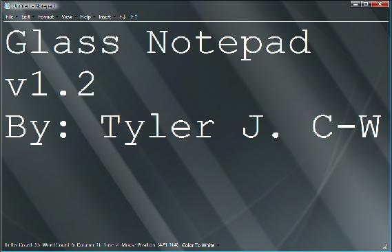 GlassNotepad