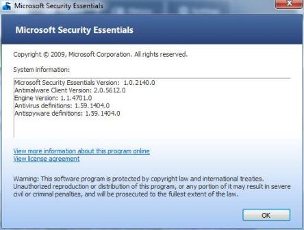 Microsoft Security Essentials Morro