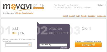 Movavi Online Free Video Converter
