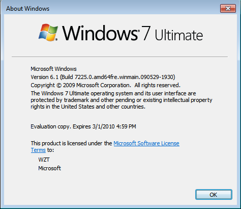 Windows 7 Build 7225