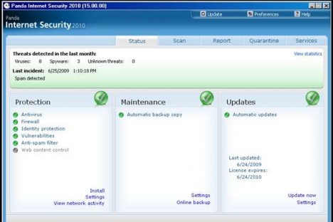 Panda Internet security 2010