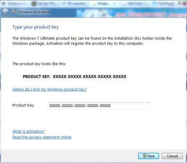 Change Windows 7 and Windows Vista Product Keys