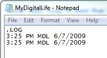 Custom Time Format in Notepad