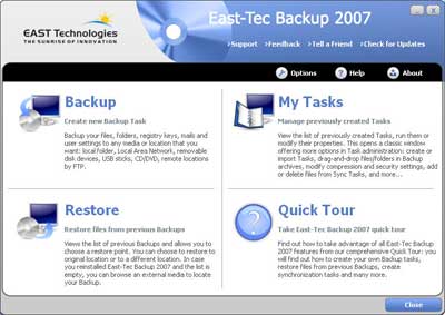 East Tec Backup 2007
