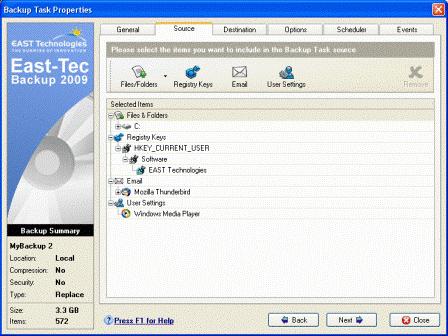 Free East Tec Backup 2009 License Key