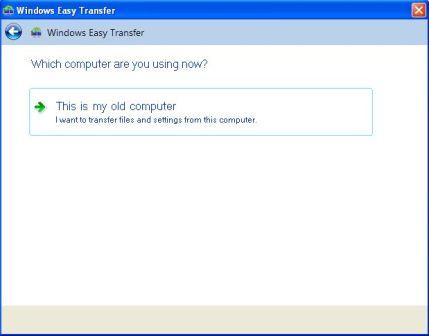 Windows Easy Transfer from Old Computer