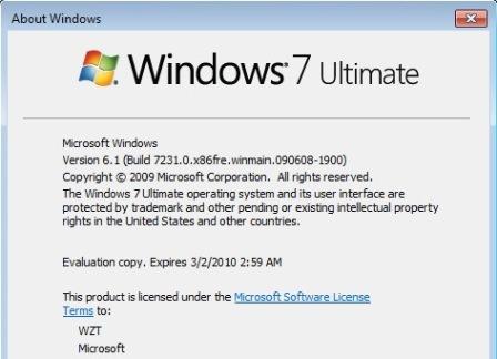 Windows 7 Build 7231