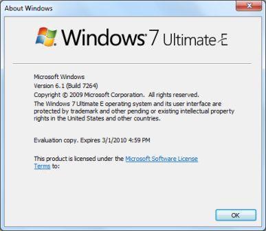 Windows 7 E
