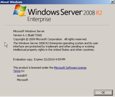 Windows Server 2008 R2 Build 7268