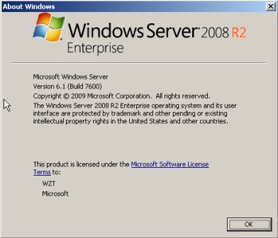 Windows Server 2008 R2 RTM Build 7600