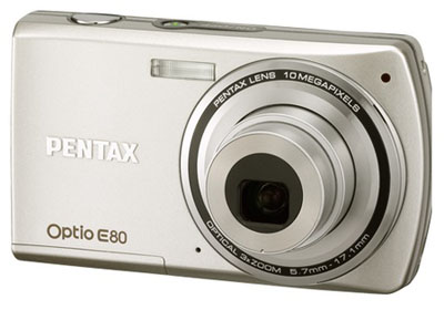 Pentax-Optio-E80-digital-camera-silver