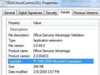 OGACheckControl.DLL OGA Validation Version 2.0.48.0