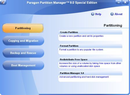 Paragon Partition Manager 9.0 Special Edition