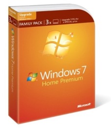 Windows 7 Home Premium Family Pack for 3 PCs