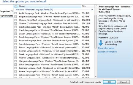 multilingual pc-användargränssnittspaket mui pack genom att använda Windows 7