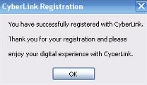 Cyberlink Power2Go successfull register