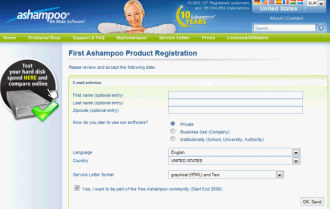 ashampoo registration