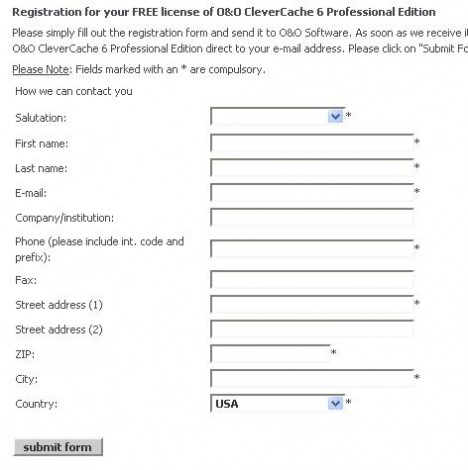 register form