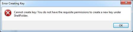 Registry Access Error