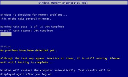 Windows Memory Diagnostic Tool
