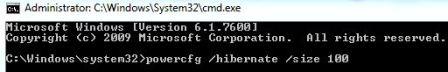 Change Hiberfil.sys Cache File Size