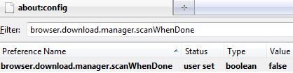Firefox Scan when Done