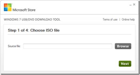 Windows 7 USB/DVD Download ISO Tool