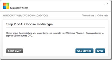 Windows 7 USB/DVD Download Tool