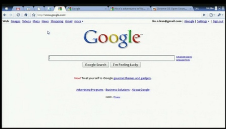 Chrome OS Web Browser