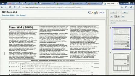 Viewing PDF in Chrome OS