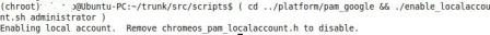 Enable Chrome OS Local Account