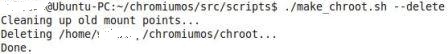 Delete and Clean Chroot