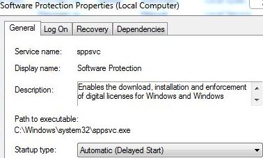 Turn On Software Protection Service As Automatic Delayed Start