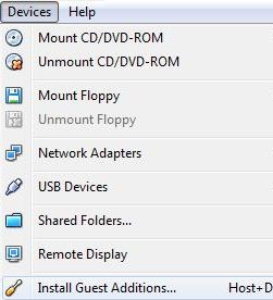 Install VirtualBox Guest Additions