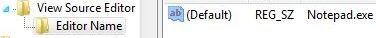 IE8 View Source Code Editor Registry 