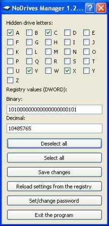 NoDrives Manager