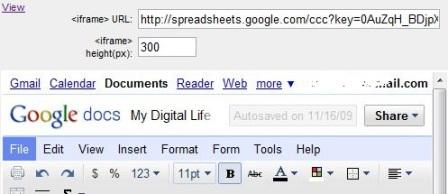 View and Edit Google Docs in iframe in Google Wave