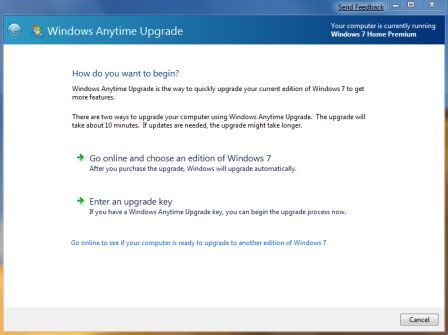 Upgrade key for Windows Anytime Upgrade: windows 7 home premium serial key or number