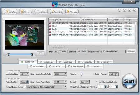 WinX HD Video Converter