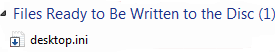 desktop.ini File in CD Burning Folder