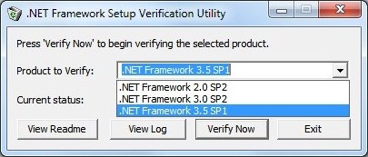 .NET Framework Setup Verification Utility