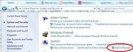 System and Security to Open Device Manager