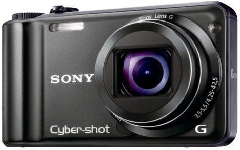 Sony Cyber-Shot DSC-H55 14.1 MP Camera With 25mm Wide-Angle 10x Optical ...