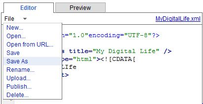 Google Gadgets Editor