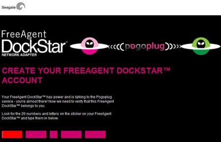 FreeAgent DockStar Product Activation ID