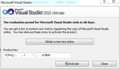 Upgrade to Unlock and Convert Visual Studio 2010 to Full Version