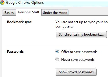 Show Saved Password in Google Chrome