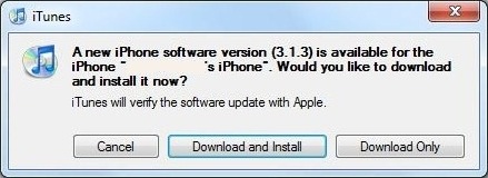 iPhone Software 3.1.3 Upgrade