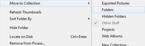 Moving to Picasa Folders Collection
